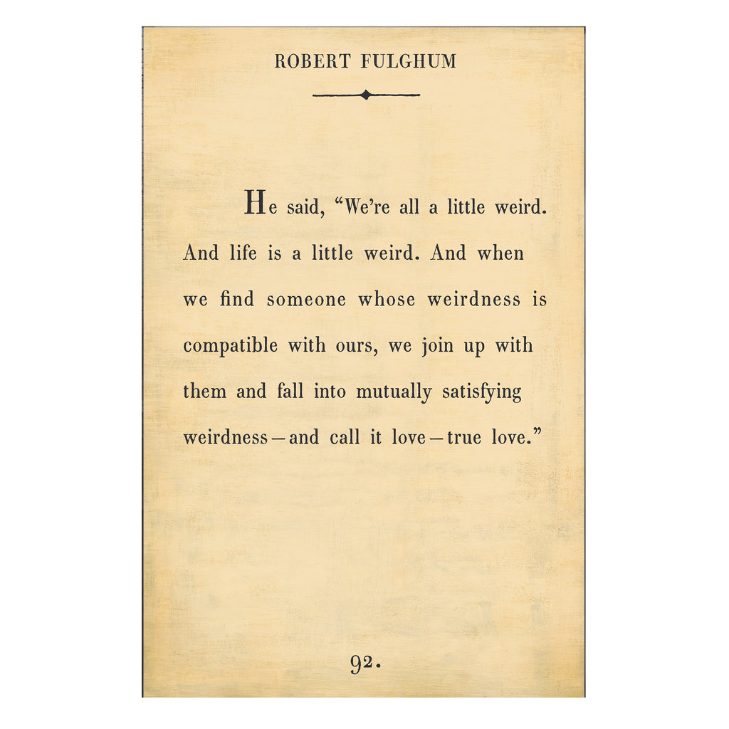 Robert Fulghum Art Print - Gallery Wrap