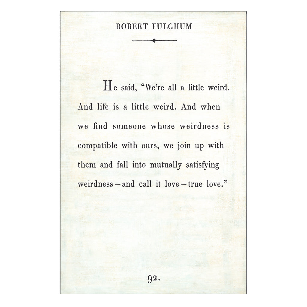 Robert Fulghum Art Print - Gallery Wrap