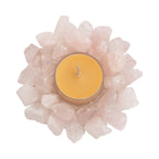 ***Rose Quartz Tea Light Candle Holder