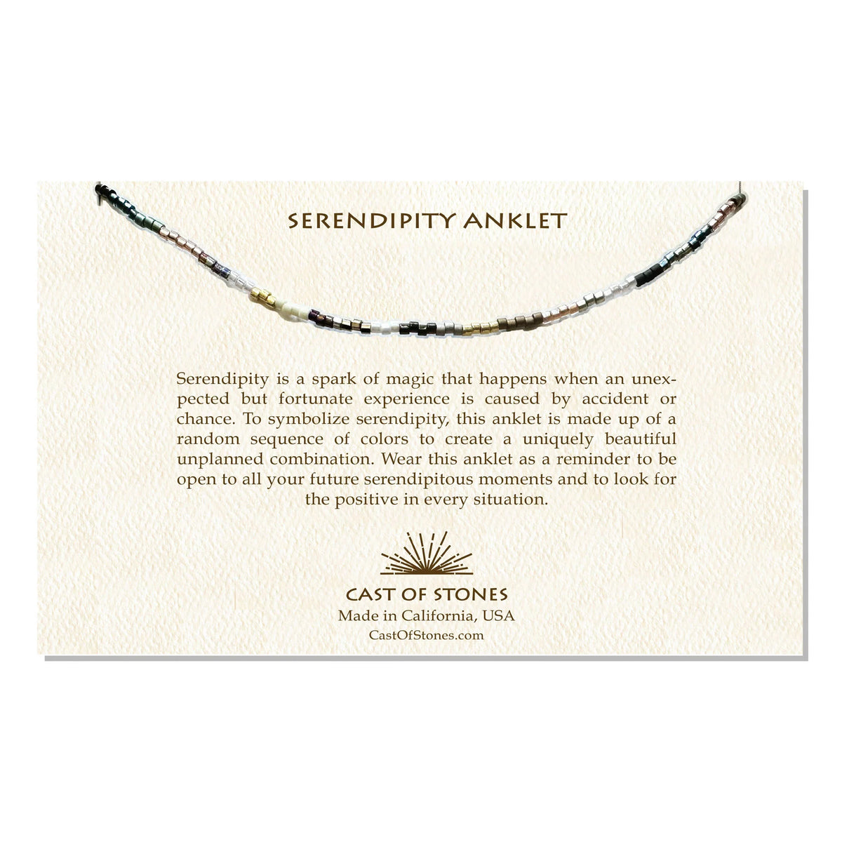 Serendipity Anklet - Neutral Colors