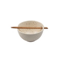 Ribbed Ceramic Speckled Ramen Bowl