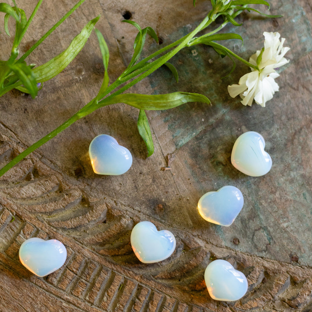 Clear Quartz Mini Heart Shaped Stone