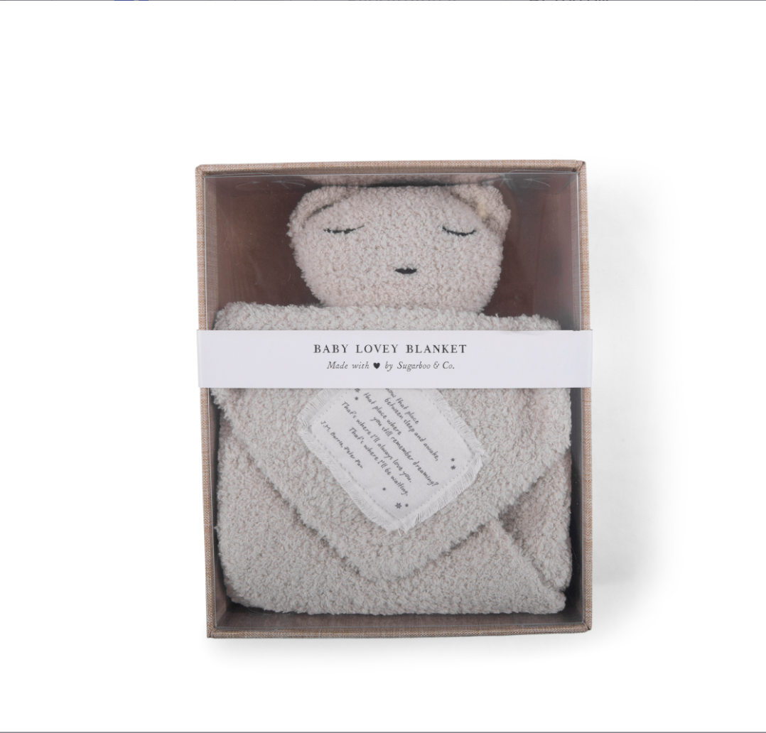 You know that place between sleep and awake Bear Baby Lovey Blanket