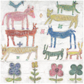 Stacked Animals Art Print - Gallery Wrap
