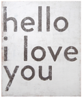 Hello I Love You Art Print