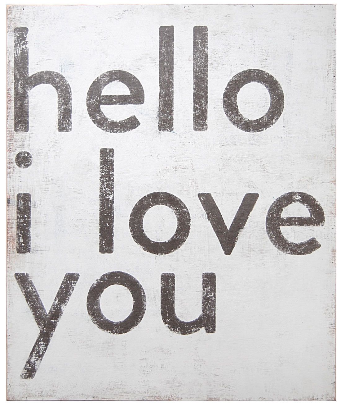 Hello I Love You Art Print
