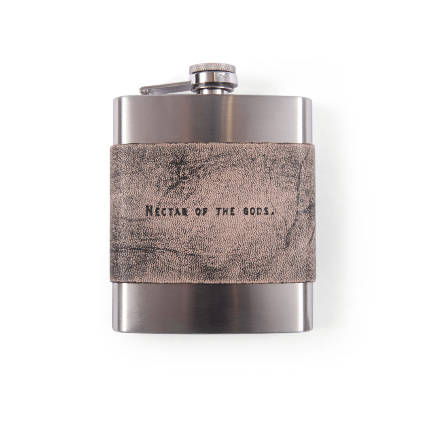 Leather Metal Flask