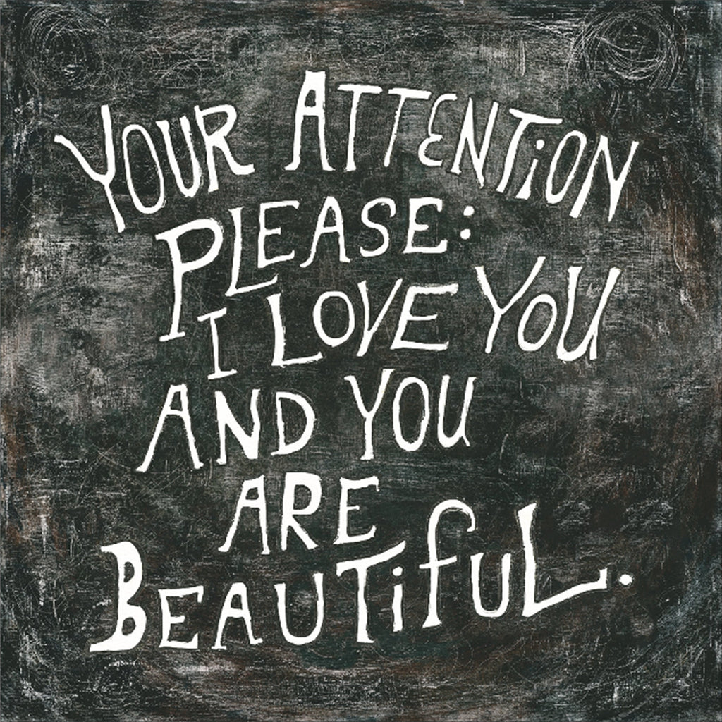 Your Attention Please Art Print - Gallery Wrap