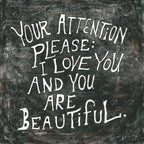 Your Attention Please Art Print - Gallery Wrap
