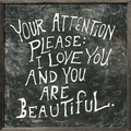 Your Attention Please Art Print - Grey Wood