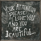 Your Attention Please Art Print - Grey Wood