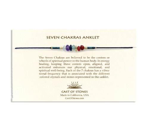 Seven Chakras Anklet