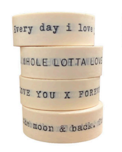 Love You X Forever Sugarboo Washi Tape