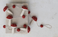 Mushrooms & Pom Poms Wool Felt Garland
