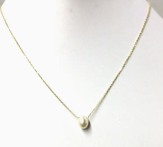 White Baby Pearl Pendant Necklace