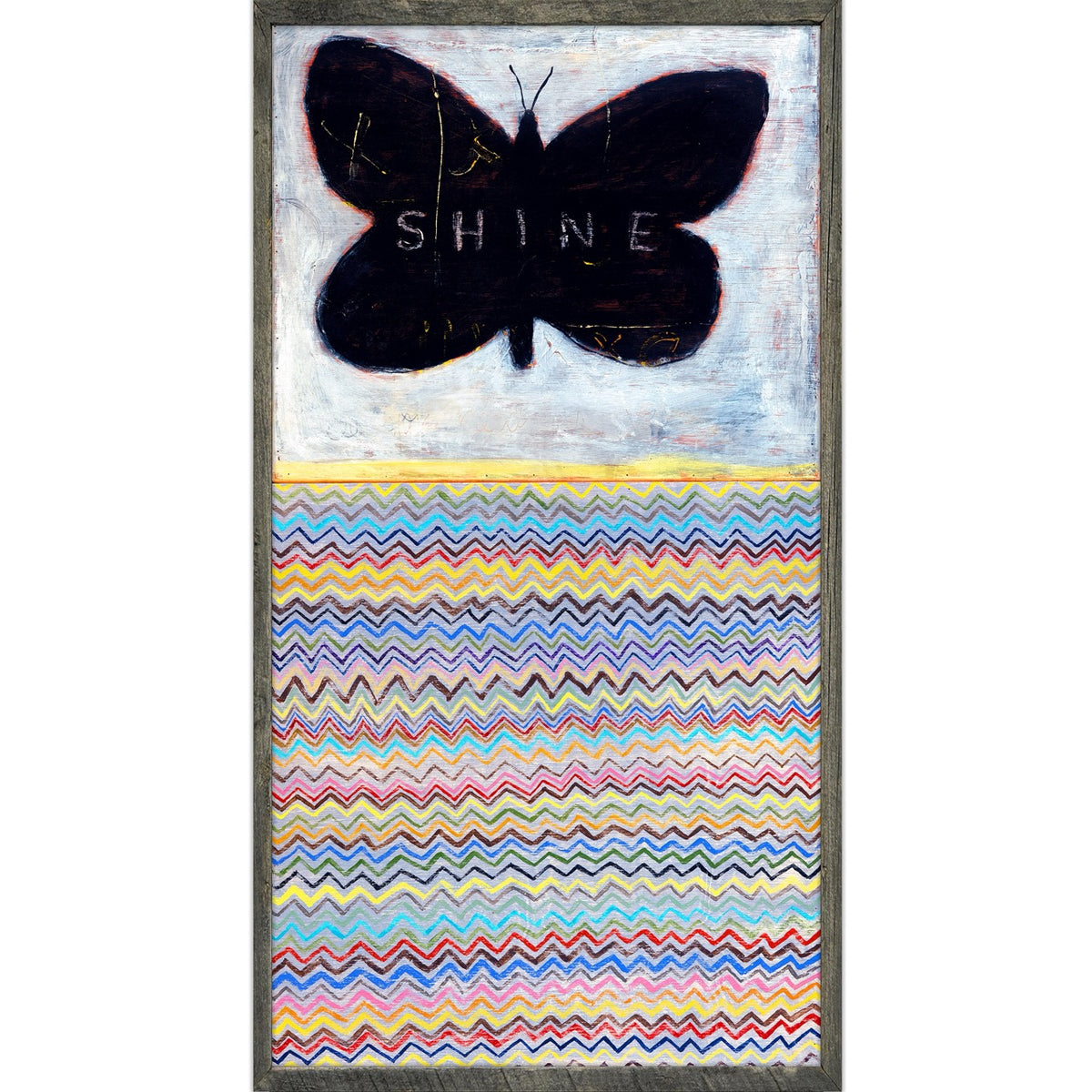 Shine Art Print - Grey Wood