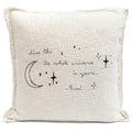 Embroidered Shine Rumi Pillow 24x24 - Beige