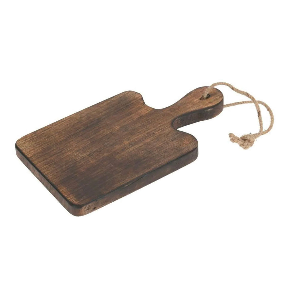 Small Cutting Board, Dark Burned Wood