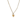 ***Small Heart Pendant (Always) Brass Necklace