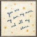 My Sun, My Moon Art Print - Grey Wood