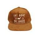 "Fat Goat" Corduroy Trucker Hat- Brown