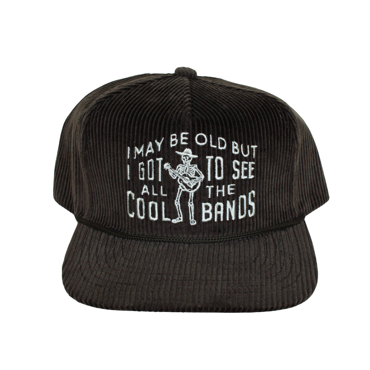 Cool Bands Corduroy Trucker Hat- Charcoal
