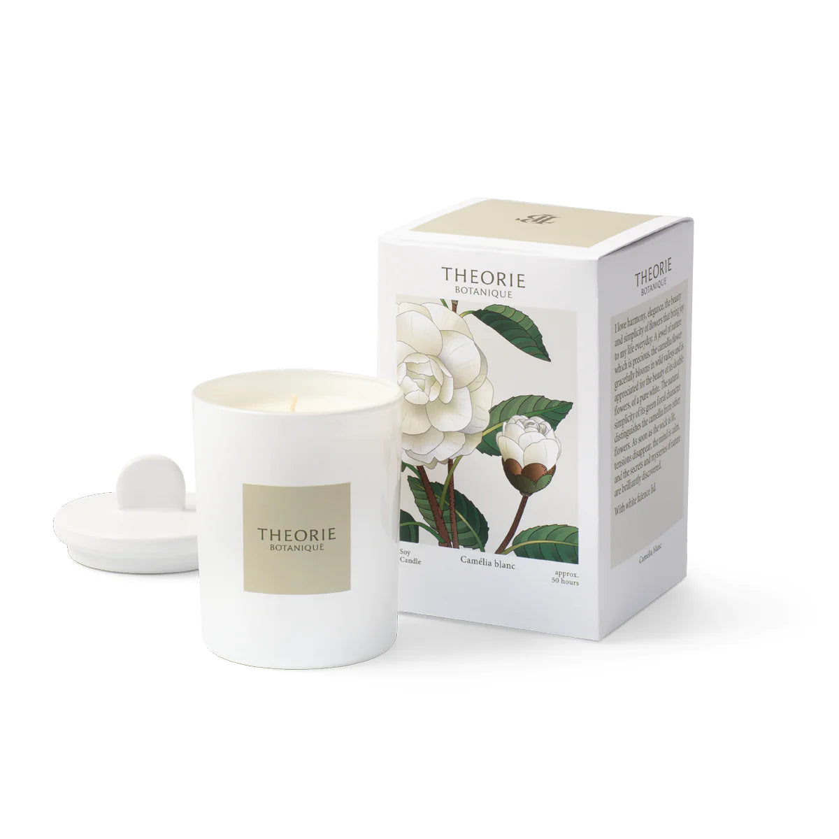 White Camelia Candles, 50 hours