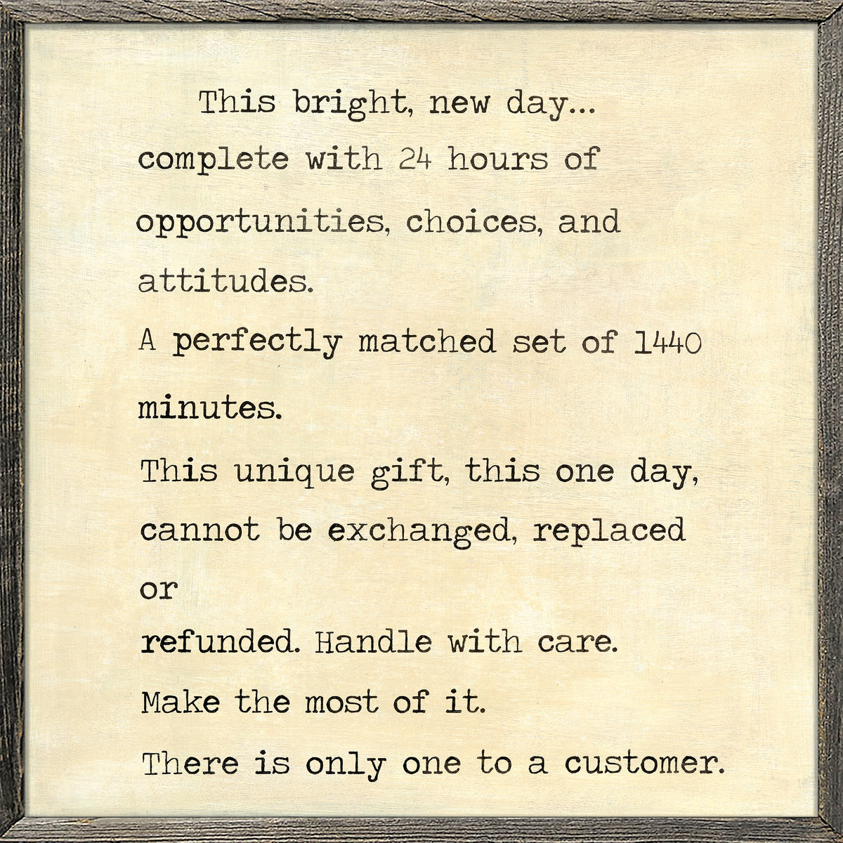 This Bright New Day Art Print - Grey Wood
