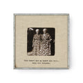 Your Heart & My Heart Zinc Linen Frame 3.5x3.5