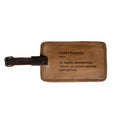 ***Coddiwomple Leather Luggage Tag - Maple