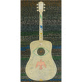 Vertical Guitar Legend Two Art Print - Gallery Wrap