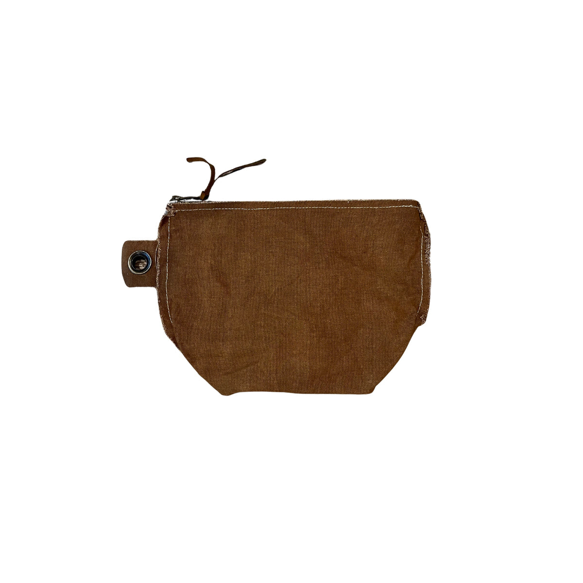 Clay Washed Canvas Zip Bag