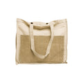 Distressed Canvas Two Tone Tote