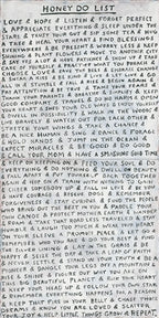Honey Do List Art Print