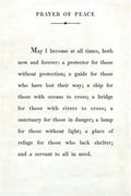 Prayer of Peace Art Print - Gallery Wrap