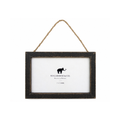 Black Wood Frame 7x5 - Horizontal w/ Jute