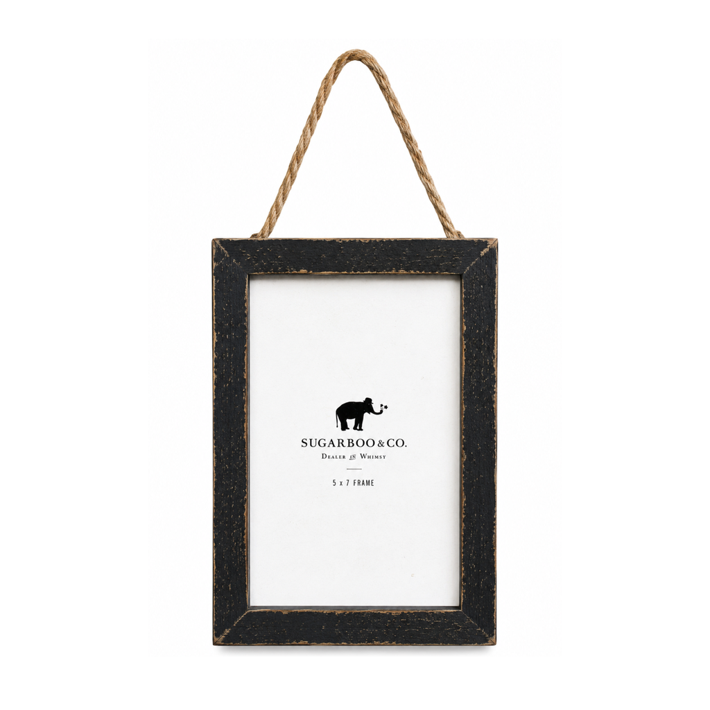 Black Wood Frame 5x7 - Vertical w/ Jute
