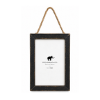 Black Wood Frame 5x7 - Vertical w/ Jute