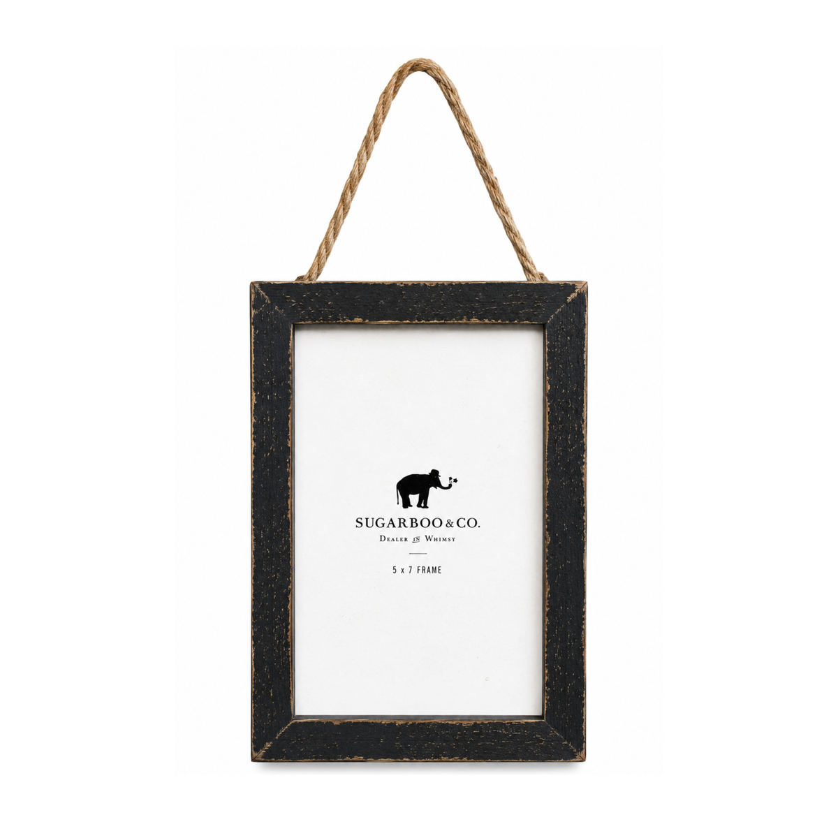 Black Wood Frame 5x7 - Vertical w/ Jute