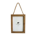 Natural Wood Frame 5x7 - Vertical w/ Jute