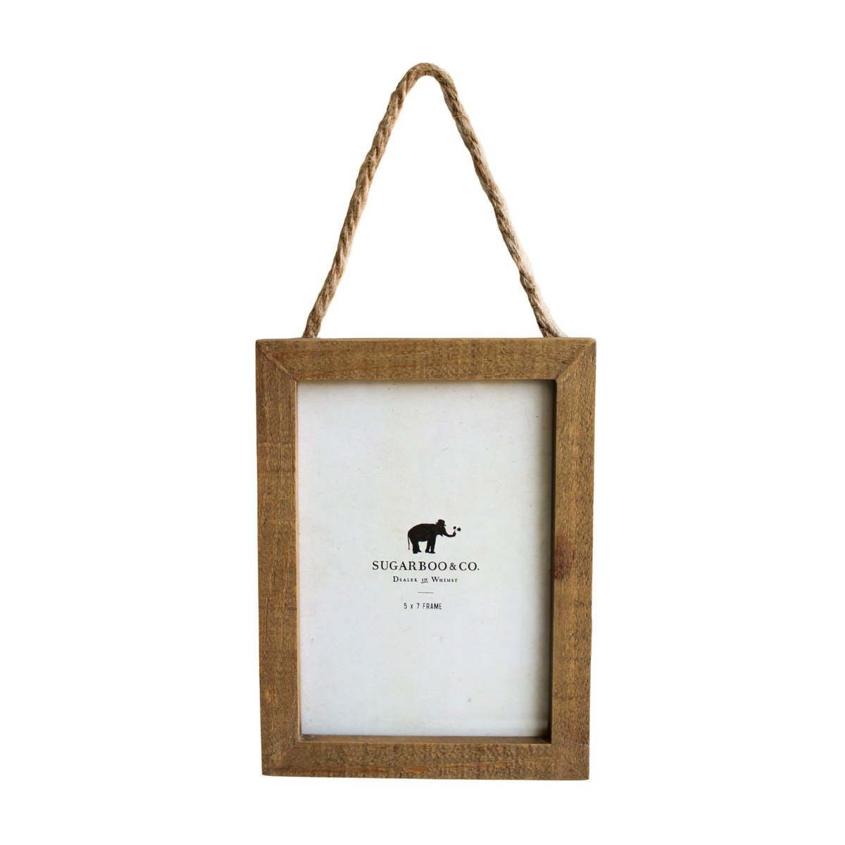 Natural Wood Frame 5x7 - Vertical w/ Jute