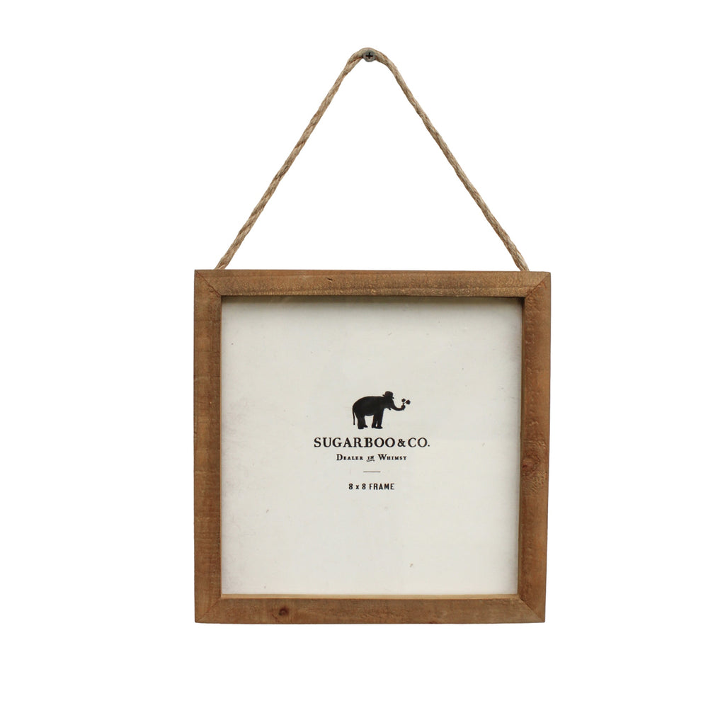 Natural Wood Frame 8x8 w/ Jute
