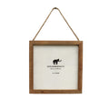 Natural Wood Frame 8x8 w/ Jute