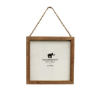 Natural Wood Frame 8x8 w/ Jute