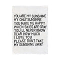 You Are My Sunshine Handmade Paper Print - 12x16