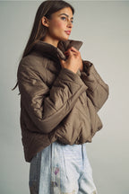 Quilted Nylon Puffer Jacket