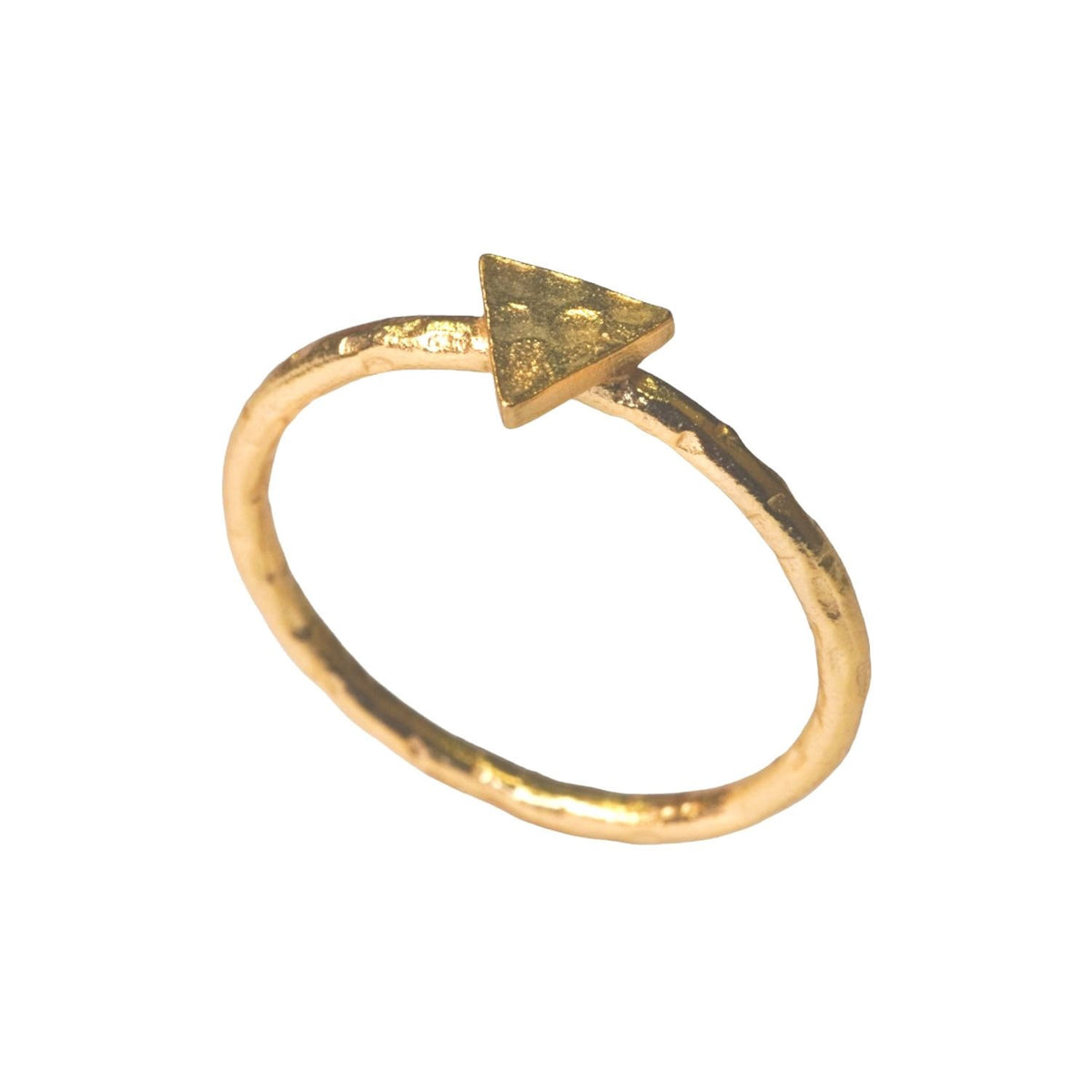 ***Triangle Gold Plated Ring