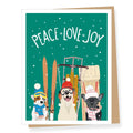 Snow Dogs Christmas Card