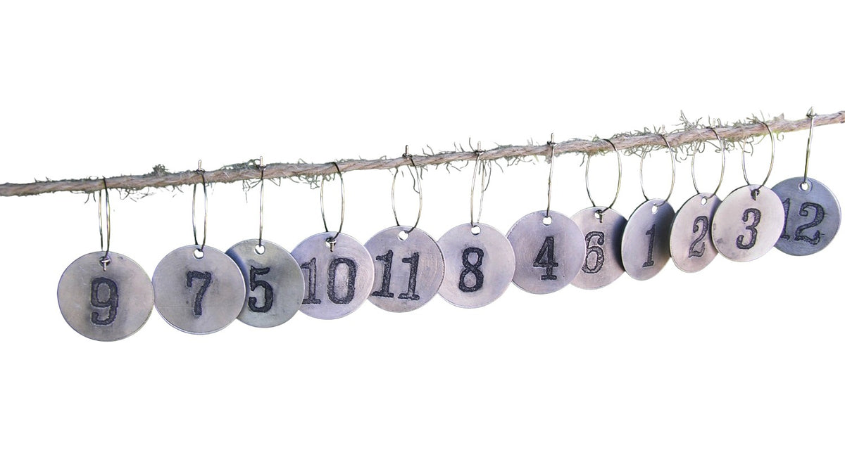 ***Wine Number Charms