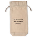 Age and Glasses Wine Bag